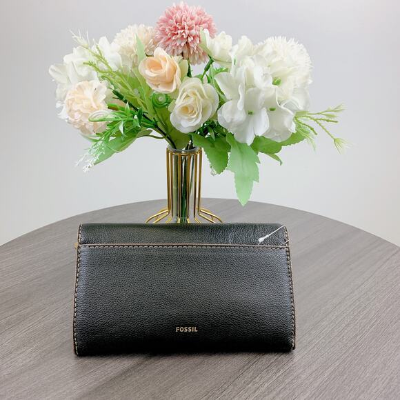 Fossil SHB3155001 Jori Wallet Crossbody IN Black - Picture 3 of 8